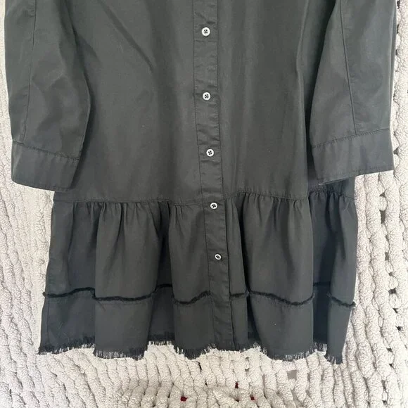 Standard Grace Black Button-Down Dress Size M - Picture 3 of 10